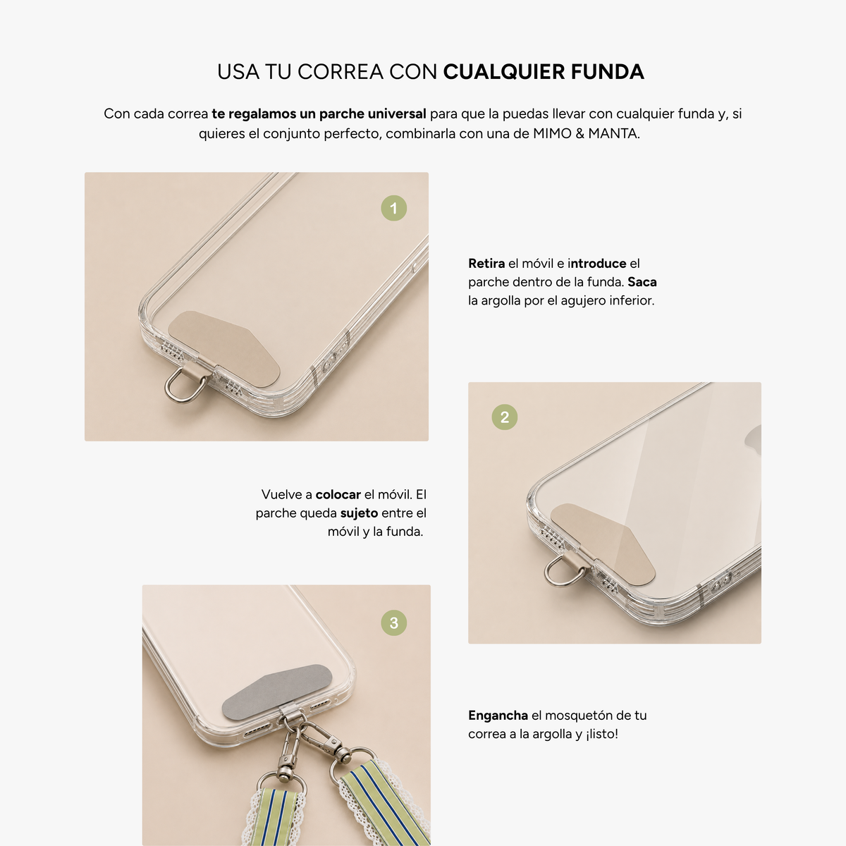 CORREA PARA EL MÓVIL — RAMO OLAS