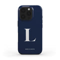 FUNDA DE MOVIL LISA AZUL MARINO PERSONALIZABLE