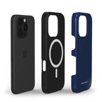 funda de móvil dura color azul marino composición