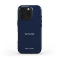 funda de movil color azul marino offline de frente MIMO & MANTA