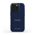 funda de movil color azul marino offline de frente MIMO & MANTA