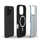 funda de móvil rayas azul composición - MIMO & MANTA