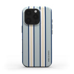 funda de móvil rayas azul de frente - MIMO & MANTA
