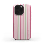 funda de móvil rayas rosa y verde de frente - MIMO & MANTA