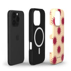 funda de móvil sol burdeos y naranja composición - MIMO & MANTA