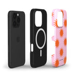funda de móvil sol naranja y rosa composición - MIMO & MANTA