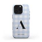 funda de móvil vichy celeste personalizada