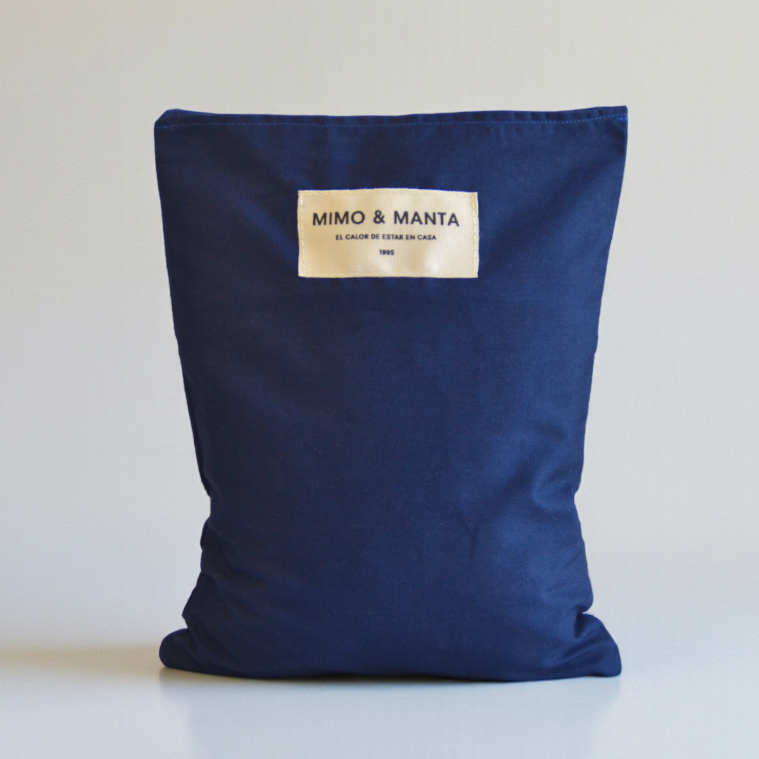 saco termico azul de algodón 100%