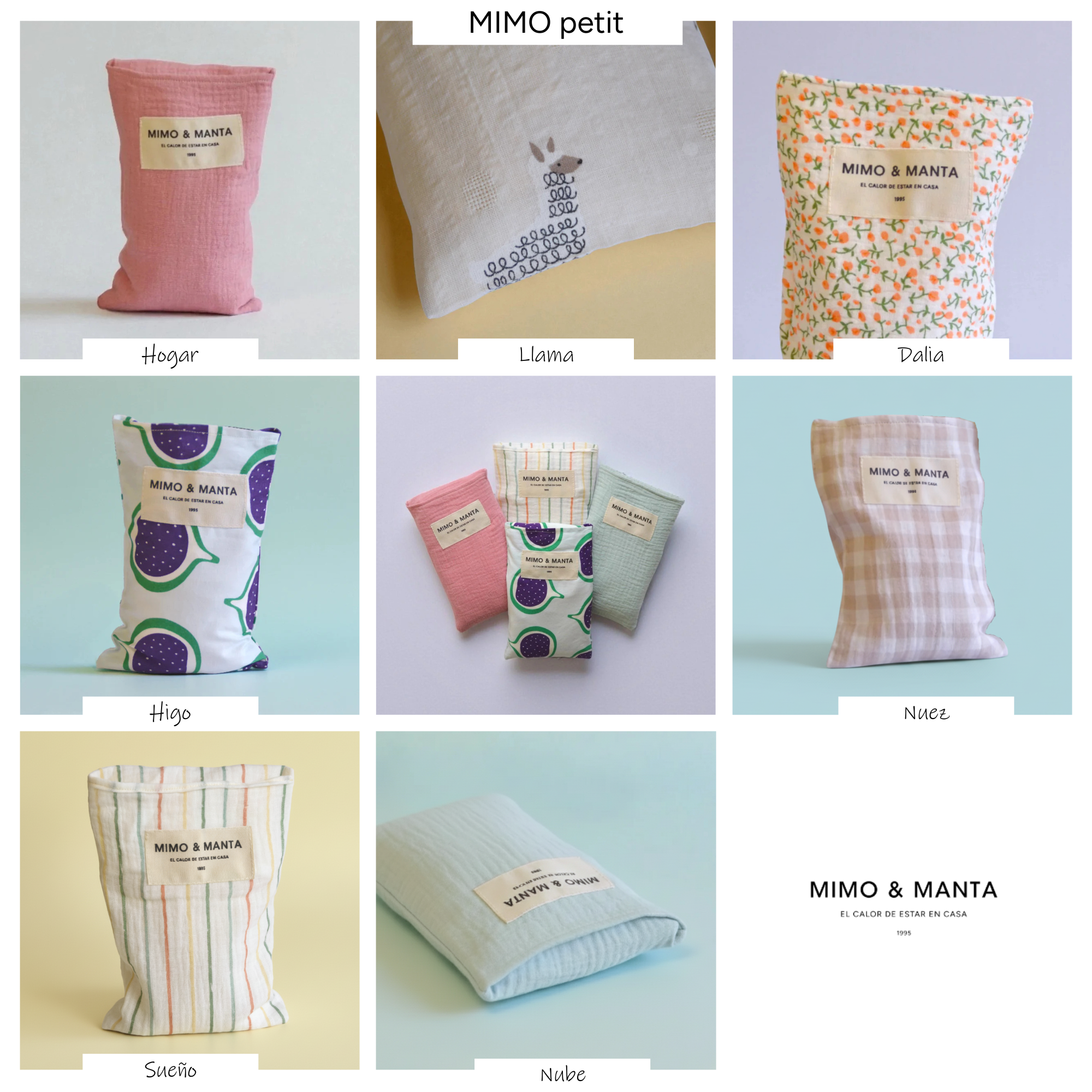 Sacos térmicos de semillas para niños y bebés