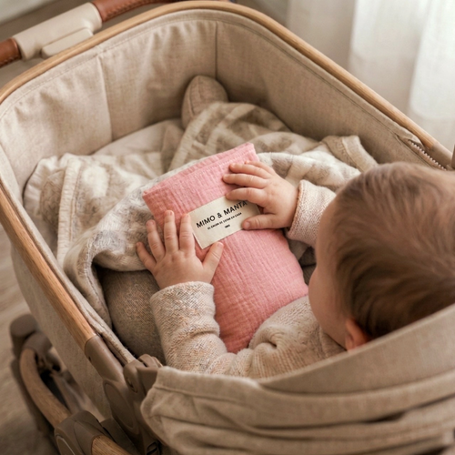 saco térmico para bebés color rosa