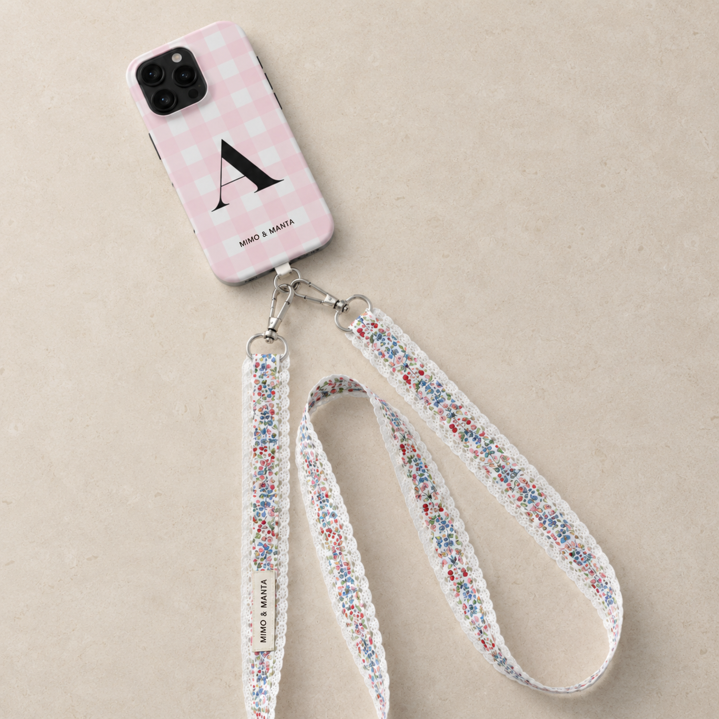 FUNDA DE MÓVIL PERSONALIZABLE — VICHY AZÚCAR